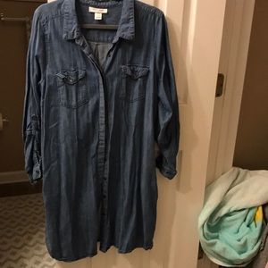 Motherhood Jean Dress Maternity XL